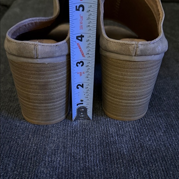 Lane Bryant Tan Block Heel Mules (10 Wide) - Picture 5 of 6